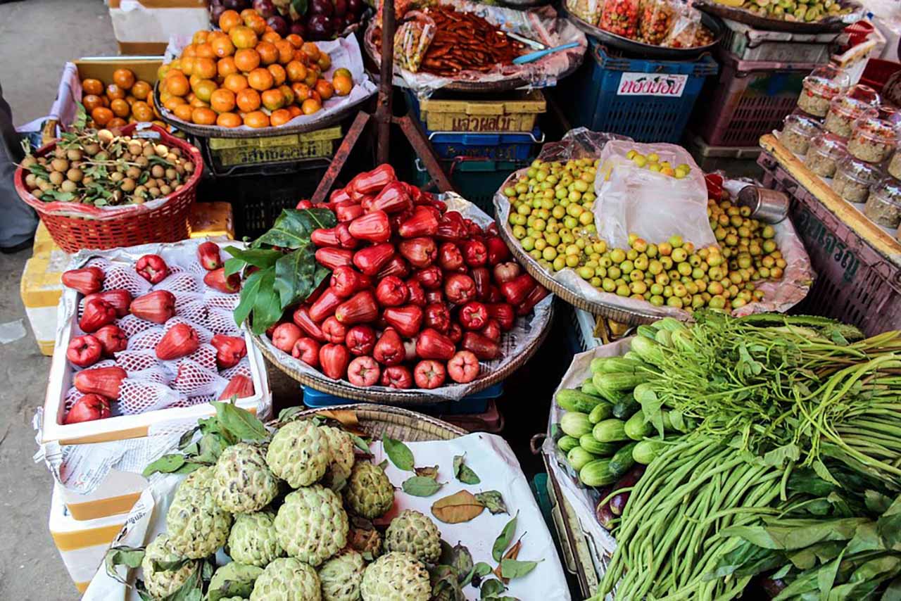 Local market in Sihanoukville Cambodia